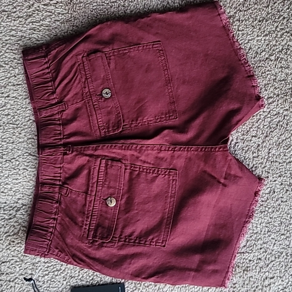 NWT KUT From the Cloth Frayed Hem Shorts, Size 00, Color Cinnamon - Picture 7 of 9